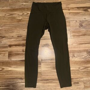Lululemon Wunder Under High-Rise Tight 25” – Dark Olive – Size 6